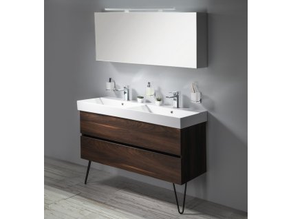 CLOE galerka s LED osvětlením 120x50x18cm, bílá (CE120)