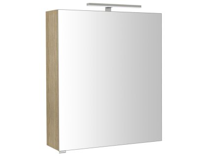 Sapho RIWA galerka s LED osvětlením, 60x70x17cm, jilm bardini RIW060-0013