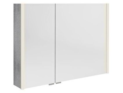 Sapho ALIX galerka s LED osvětlením 96x70x17,5cm, dub stříbrný AX196-0011