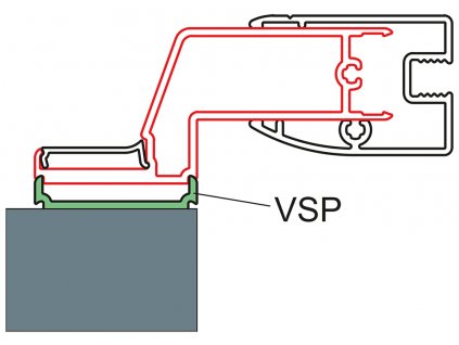 SanSwiss TOP-LINE, TOP-LINE S Profil k postrannímu upevnění dveří nebo boční stěny EPT.04.SM1