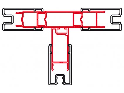 SanSwiss TOP-LINE Sada 4 profilů ke spojení dveří a bočních stěn u T-montáže (nutno objednávat s atypickou boční stěnou) TEO.50.SM1