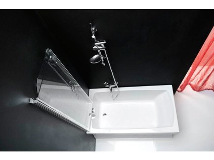 GELCO ONE vanová zástěna skládací 900 mm, čiré sklo