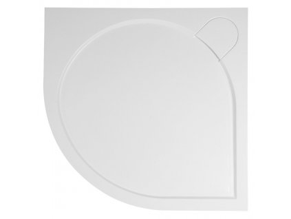GELCO ARCA sprchová vanička z litého mramoru, čtvrtkruh 90x90cm, R550, bílá PA559