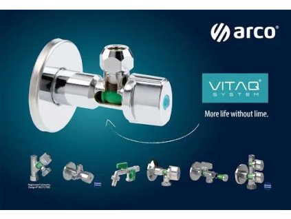 ARCO kombinovaný pračkový ventil s odbočkou 1/2"x3/4"x3/8", anticalc, chrom