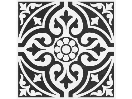 SUPERCERAMICA HIDRAULICO dlažba Ronda Black 45x45 (1,62m2) HDO007