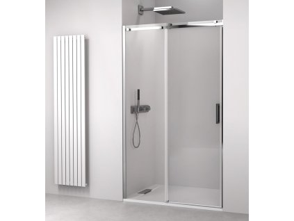 Polysan THRON SQUARE sprchové dveře 1000 mm, hranaté pojezdy, čiré sklo TL5010-5002