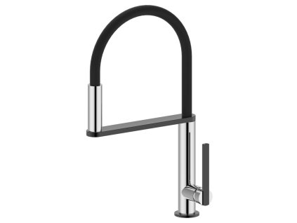 Sapho NIMOA stojánková dřezová baterie se sprškou, chrom/gun metal MA640GM