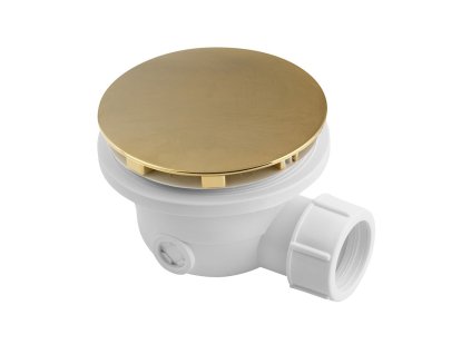 Polysan Vaničkový sifon, průměr 90mm, DN40, krytka zlato mat 1711GB