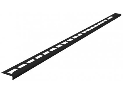 Sapho Spádová lišta, levá, výška 10mm, délka 1000mm, černá mat SPD10B-L