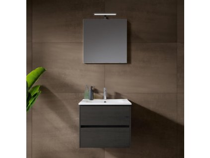 60 riho porto square washbasin with vanity unit w 615 h 54 d 465 cm and led mirror front dark grey oak corpus dark grey oak riho fpo060dp5dp5s02 0