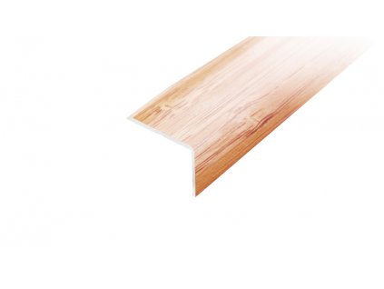 ACARA AP2 schodová lišta samolepící, hliník + dýha lakovaná bambus sv., 10x25 mm, 2,5 m AHD L2531/10-SK