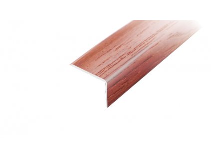 ACARA AP2 schodová lišta samolepící, hliník + dýha lakovaná jatoba, 20x25 mm, 2,7 m AHD L2549/20-SK