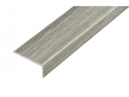 ACARA AP5 schodová lišta samolepící, hliník + fólie dub šedorýnský, 10 mm, 2,7 m AAHAF B253210-SK