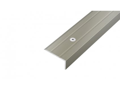 ACARA AP8 schodová lišta vrtaná, hliník elox titan, 10 mm, 25 mm, 0,9 m AAHAE B250010-T/0,9