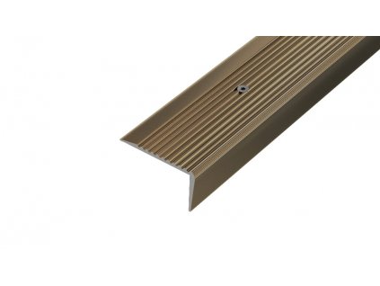 ACARA AP10 schodová lišta vrtaná, hliník elox bronz, 20 mm, 2,7 m