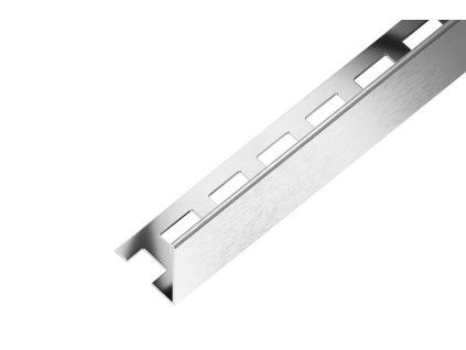 SP1 ukončovací lišta L, nerez V2A kartáč, 25 mm, 2,5 m
