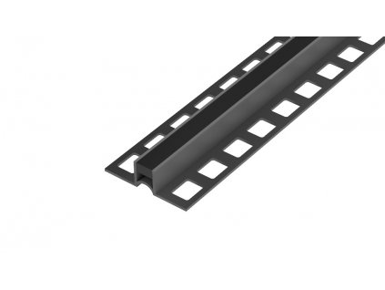 dl6 dilatacni lista siroka zakladna pvc cerna 10 mm 2 5 m