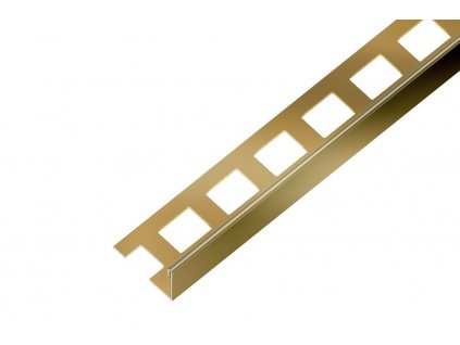 ACARA EX1/SP1 EXCELLENT ukončovací lišta L, nerez V2A RAL1036 perleťová zlatá lesklá, 8 mm, 2,5 m