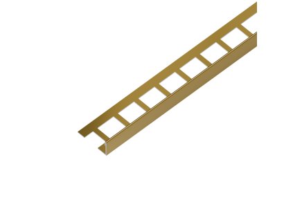 ACARA EX1/SP1 EXCELLENT ukončovací lišta L, nerez V2A RAL1036 perleťová zlatá lesklá, 10 mm, 2,5 m AAELC 100-RAL1036