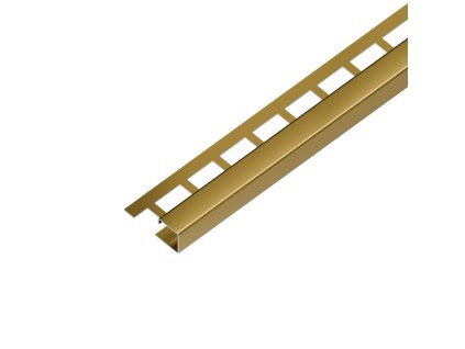 ACARA EX1/SP7 EXCELLENT ukončovací lišta Q, pravidelná, nerez V2A RAL1036 perleťová zlatá lesklá, 10 mm, 2,5 m AAECC 100-PR-RAL1036