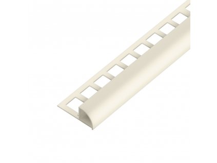 ACARA SP15/1 ukončovací lišta C, s vymezovačem, PVC jasmín, 9 mm, 2,5 m AAPU 904/V