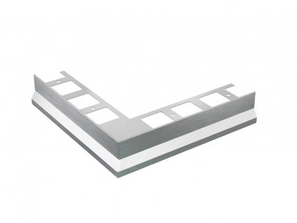 ACARA BP9/1 balkonová lišta rohová, nerez V2A kartáč, 13,5 mm, 85 mm, 1 ks AABAN BL 1385-C