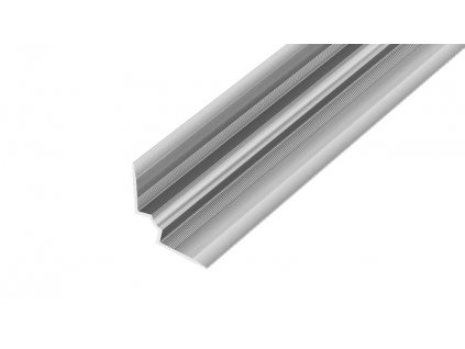 ACARA AP43/5 schodová lišta vnitřní samolepící, hliník elox stříbro, v/25 mm, 2,7 m, 5,5 mm
