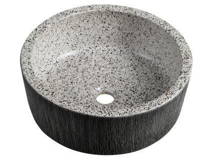 Sapho PRIORI keramické umyvadlo na desku, Ø 41cm, granit PI035