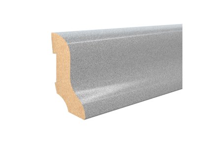 ACARA AP35 soklová lišta TYP 08, MDF + fólie imitace stříbra, 40 mm, 20 mm, 2,7 m AAK M137/08
