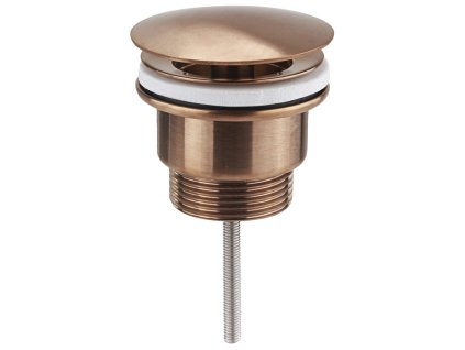Sapho Umyvadlová výpust 5/4“, neuzavíratelná, velká zátka, 10-55mm, měď mat 542.742.5PG