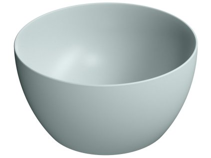 GSI PURA keramické umyvadlo na desku vysoké, průměr 42cm, ghiaccio mat 885215