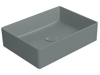 GSI KUBE X keramické umyvadlo na desku, 50x37cm, agave mat 942904