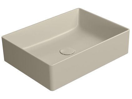 GSI KUBE X keramické umyvadlo na desku, 50x37cm, creta mat 942908