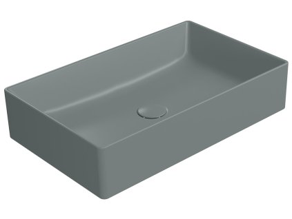 GSI KUBE X keramické umyvadlo na desku, 60x37cm, agave mat 945304