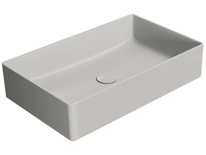 GSI KUBE X keramické umyvadlo na desku, 60x37cm, cenere mat 945317
