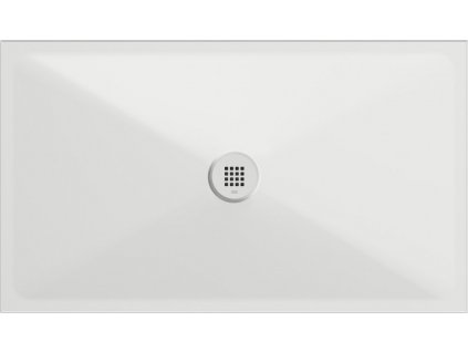 GSI Keramická sprchová vanička, obdélník 120x70x2cm, bílá mat 46120709