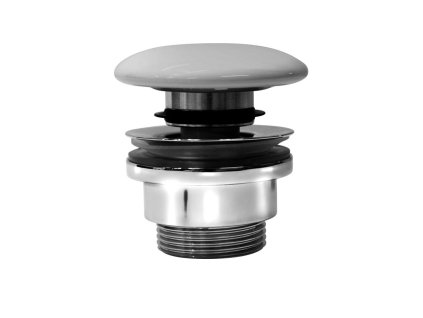 GSI GSI umyvadlová výpust 5/4“, click-clack, keramická zátka, 5-65mm, bílá mat PCS09