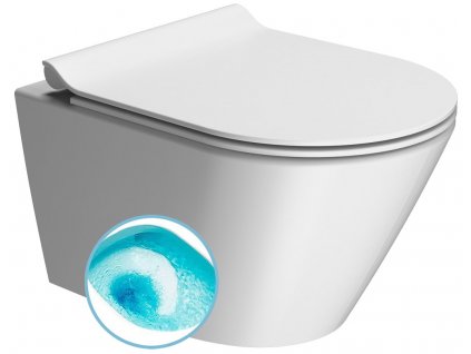 GSI KUBE X závěsná WC mísa, Swirlflush, 36x50cm, bílá dual-mat 941609