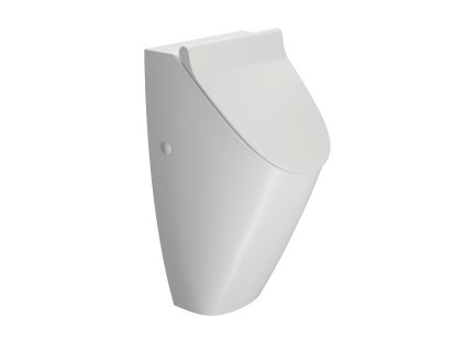 GSI COMMUNITY urinál se zakrytým přívodem vody s otvory pro víko 31x65cm, bílá mat 909809