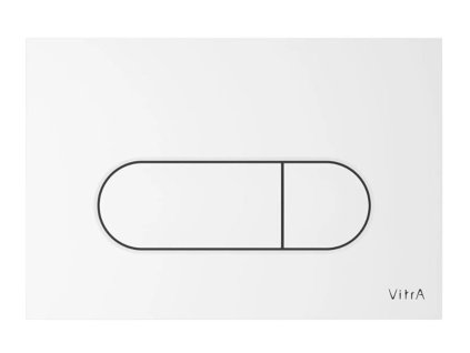 Vitra Ovládací tlačítko VitrA Root Round plast bílá lesk 740-2200