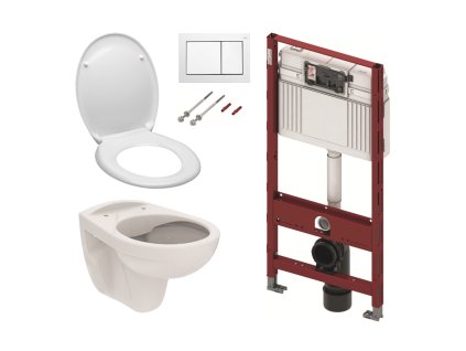 Tece Cenově zvýhodněný závěsný WC set TECE do lehkých stěn / předstěnová montáž+ WC S-Line S-line Pro KMPLSIKOTS