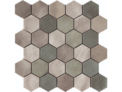 Cir Mozaika Cir Materia Prima mix green hexagon 27x27 cm lesk 10699201