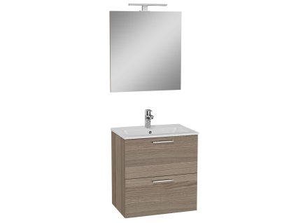 Vitra Koupelnová sestava  s umyvadlem zrcadlem a osvětlením VitrA Mia 59x61x39,5 cm cordoba MIASET60C
