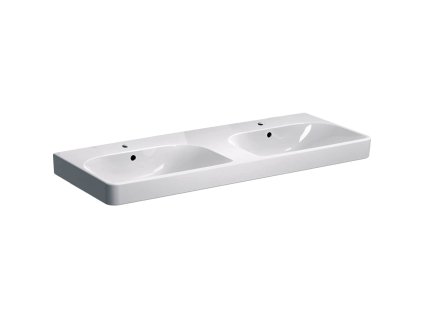 Geberit Dvojumyvadlo Geberit Smyle Square 120x48 cm dva otvory pro baterii 500.223.01.1