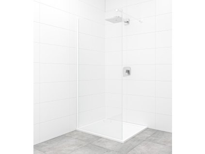 Swiss Aqua Technologies Sprchová zástěna Walk-in 110 cm SAT v barvě profilu bílá SATBWI110PRB