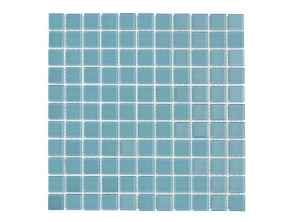 Premium Mosaic Skleněná mozaika Premium Mosaic tyrkysová 30x30 cm lesk MOS25TU