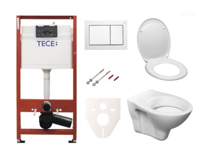 Tece Cenově zvýhodněný závěsný WC set TECE do lehkých stěn / předstěnová montáž+ WC S-Line S-line Pro SIKOTSD0
