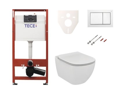 Tece Cenově zvýhodněný závěsný WC set TECE do lehkých stěn / předstěnová montáž+ WC Ideal Standard Tesi SIKOTSF0