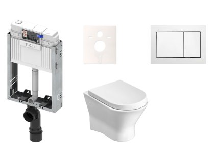 Tece Cenově zvýhodněný závěsný WC set TECE k zazdění + WC Roca Nexo KMPLNEXOT