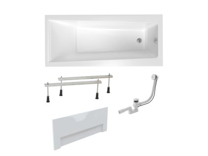 Laguna Obdélníková vana Laguna Idea Plus 160x75 cm akrylát levá i pravá SIKOID1600ANPC